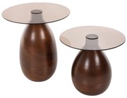 ΒΟΗΘΗΤΙΚΑ ΤΡΑΠΕΖΑΚΙΑ REGEN 2ΤΜΧ HM9666 ΜΕΤΑΛΛΟ ΧΑΛΚΙΝΟ-ΓΥΑΛΙ Φ44 & Φ40 εκ.