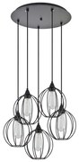 SE21-BL-B10-5BL-GR2 ADEPT PENDANT Black Metal Grid Pendant+ HOMELIGHTING 77-8758