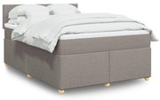 ΚΡΕΒΑΤΙ BOXSPRING ΜΕ ΣΤΡΩΜΑ TAUPE 140X200 ΕΚ. ΥΦΑΣΜΑΤΙΝΟ 3289007