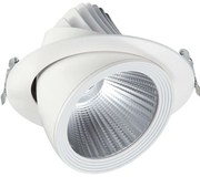 Σποτ Χωνευτό VK/04083/W/W/24 Φ19cm Led 1800Lm 20W 3000K White VKLed Στρόγγυλο