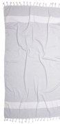 Πετσέτα Θάλασσας-Παρεό 100x180 Με Κρόσσι Viopros Beach Towels Σχ. Σάμερ Γκρι