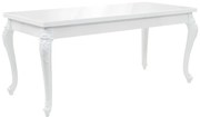 vidaXL Τραπεζαρία Γυαλιστερή Λευκή 179 x 89 x 81 εκ.