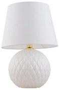 Επιτραπέζιο Φωτιστικό Ύφασμα SANTANA H60 Φ40 TK Lighting-5593-Λευκό 5593