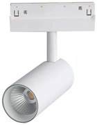 Σποτ Μαγνητικής Ράγας HUBE730W Φ5x9cm Led 550lm 7W 3000K White Aca