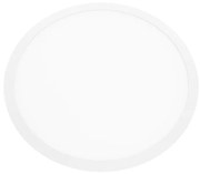 LED SLIM PANEL WHITE ROUND REC. 48W 6500K 3800Lm Φ600 230V Ra80 ACA PLATO4865RW