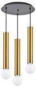 Φωτιστικό Οροφής Adept Tube 77-8682 5,5x300cm 3xE27/GU10 60W Black-Gold Homelighting