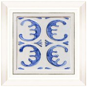 Κάδρο Folk Tiles III FA13250 50x50cm Blue MindTheGap Τετράγωνοι Ξύλο