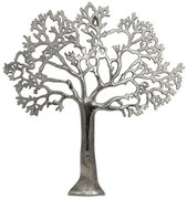Διακοσμητικό Τοίχου Tree 934-124-038 55x3x60cm Silver Μέταλλο