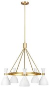 Πολυέλαιος Κρεμαστό Φωτιστικό 5xE27 60W IP20 Joan Elstead Lighting FE-JOAN5-MW Λευκό