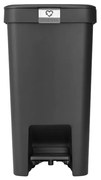 Brabantia 1008479 Κάδος Απορριμμάτων Γκρι με Πεντάλ StepUp 16L, Dark Grey