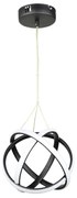 Φωτιστικό Οροφής LED Step Dimmable Heronia Atomic/25 01-0404 Black