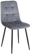 Καρέκλα Μεταλλική Oscar 11.1617 44x56x49-87cm Grey Zita Plus