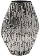 Βάζο Μεταλλικό 941-124-019 22x12x32cm Silver Μέταλλο