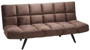 Καναπές - κρεβάτι 3θέσιος Freddo  βελούδο καφέ 181x81x86εκ