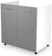 VENTO DK-80/82 sink cabinet, color: white / light grey DIOMMI V-UA-VENTO-DK-80/82-J.POPIEL
