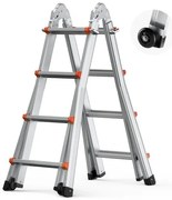 VEVOR Telescoping Ladder A Frame 13 FT Extension Multi-Function for Homework