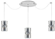 KQ S0616-3 TWIST SMOKEY PENDANT GLASS HOMELIGHTING 77-8182