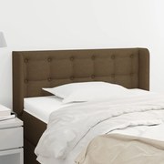 vidaXL Κεφαλάρι με Πτερύγια Σκούρο Καφέ 93x16x78/88 εκ. Υφασμάτινο