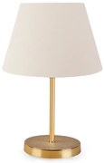 Φωτιστικό επιτραπέζιο Rosenthal Megapap ύφασμα Pvc χρώμα κρεμ/χρυσό 22x17x37εκ.-GP029-0022,1