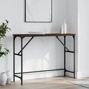 Τραπέζι Κονσόλα Καφέ Δρυς 100x32x75 εκ. Επεξεργασμένο Ξύλο 834059