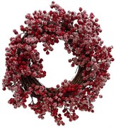 Χιονισμένο Χριστουγεννιάτικο Στεφάνι Berries 35cm 50187157