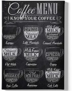 Πίνακας Καμβάς 529TCR1486 70x100cm Black-White Wallity Κάθετοι Ξύλο, Καμβάς