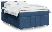 ΚΡΕΒΑΤΙ BOXSPRING ΜΕ ΣΤΡΩΜΑ ΜΠΛΕ 140X190 ΕΚ. ΥΦΑΣΜΑΤΙΝΟ 3287062