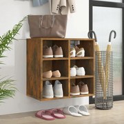 vidaXL Παπουτσοθήκη Καπνιστή Δρυς 52,5 x 30 x 50 εκ.