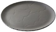 BASALT &quot;MATT SLATE&quot; ROUND FLAT PLATE 28,5CM ΣΕΤ 4τμχ - Espiel