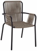 Πολυθρόνα HM5784.02 56x58x85cm Anthracite - Cappuccino