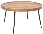 Τραπέζι Σαλονιού Tavolo 376-000010 Φ75x39cm Walnut