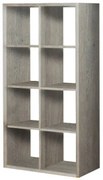 Βιβλιοθήκη σε χρώμα σταχτί 75x35x145