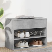 vidaXL Παπουτσοθήκη Γκρι Σκυροδέματος 60 x 30 x 45 εκ. από Επεξ. Ξύλο