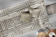 Ριχτάρι Τριθέσιος 180x300εκ. Polycotton Chenille Dali Taupe Guy Laroche