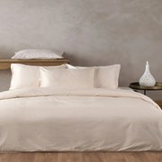 Παπλωματοθήκη Empress 12 (Σετ 3τμχ) Beige Kentia Υπέρδιπλo 220x240cm 100% Βαμβακοσατέν