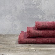 Πετσέτα Meili Wine Red Nima Σώματος 70x140cm 100% Βαμβάκι