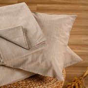 Σεντόνι Υπέρδιπλο Με Λάστιχο + Μαξιλαροθήκες Melinen Casual Line Mini Mateo Beige