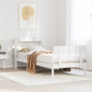 vidaXL Σκελετός Κρεβ. Χωρίς Στρώμα Λευκό 90x190 εκ Μασίφ Πεύκο