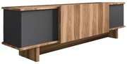 Έπιπλο τηλεόρασης Aramos  σε ανθρακί-oak απόχρωση 180x33x50εκ