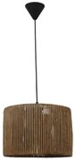 Φωτιστικό Οροφής Kyoto 31-1250 Φ30cm Brown-Black Heronia Metal,Bamboo
