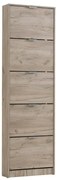 Παπουτσοθήκη Base 15 Γκρί Δρύς 58x18x191,5 εκ. 58x18x191.5 εκ.