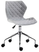 A1700 ΧΡΩΜΙΟ/ΓΚΡΙ ΥΦΑΣΜΑ ΚΑΡΕΚΛΑ ΓΡΑΦΕΙΟΥ 47.5X49X46-78/58-90εκ. ZITA PLUS 47.5X49X46-78/58-90εκ.