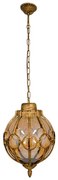 Φωτιστικό Οροφής Etoile 00987 1xΕ27 Με Πλέγμα Φ28x38cm Bronze-Gold GloboStar