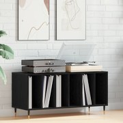 vidaXL Ντουλάπα Δίσκων Μαύρο Δρυς 100x38x48 εκ Επεξεργασμένο Ξύλο