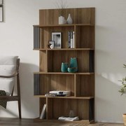 Βιβλιοθήκη Alex 495SSE1232 80x21,8x160cm Walnut