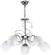 KQ 2221/5 FERROW PENDANT CHROME-OPAL GLASS Ζ3