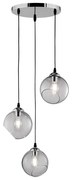 Φωτιστικό Οροφής Clooney R30073054 Smoke RL Lighting Μέταλλο,Γυαλί