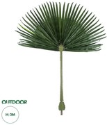 20171 GloboStar®  Artificial Garden WASHINGTONIA FILIFERA PALM LEAF 20171 Τεχνητό Διακοσμητικό Φύλο Φοινικόδεντρου Βεντάλια Π170 x Υ200cm