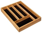 Κουταλοθήκη Συρταριού 07.167748 25Χ34Χ4,3cm Bamboo Natural-Black Bamboo