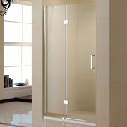 Καμπίνα Ντουζιέρας Από Τοίχο Σε Τοίχο Ανοιγόμενη ON400120N Nano 400 Clear-Chrome Karag 120X195cm Αλουμίνιο,Γυαλί